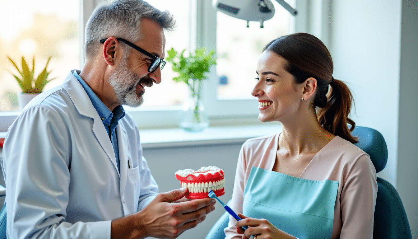 une brosse adaptée et un dentifrice judicieux
